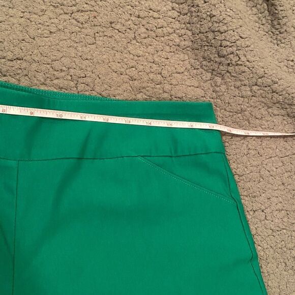 Versona Green Cropped Modern Pants Size 12 - Picture 6 of 9